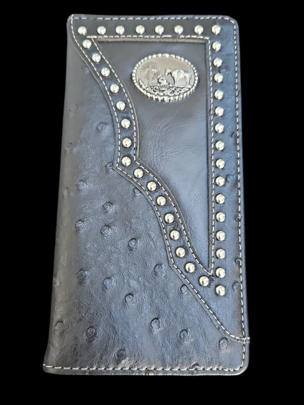 2026Texas wallet checkbook cover embellished brand new